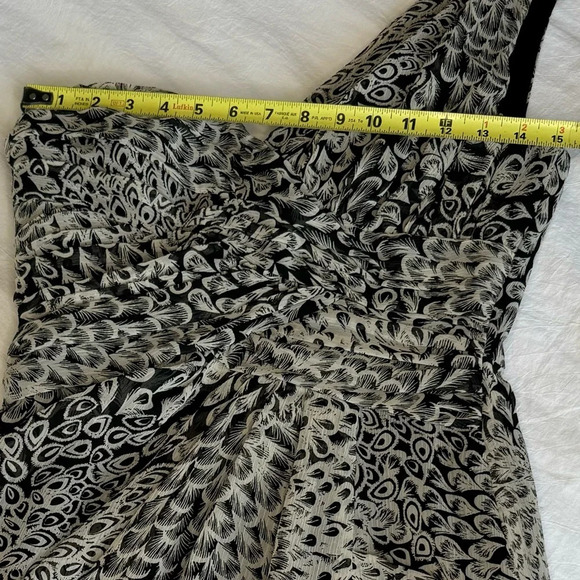 Max and  Cleo Womens One Shoulder Sheath Cocktail Dress Ruched Black Size 6 sexy - Picture 10 of 13